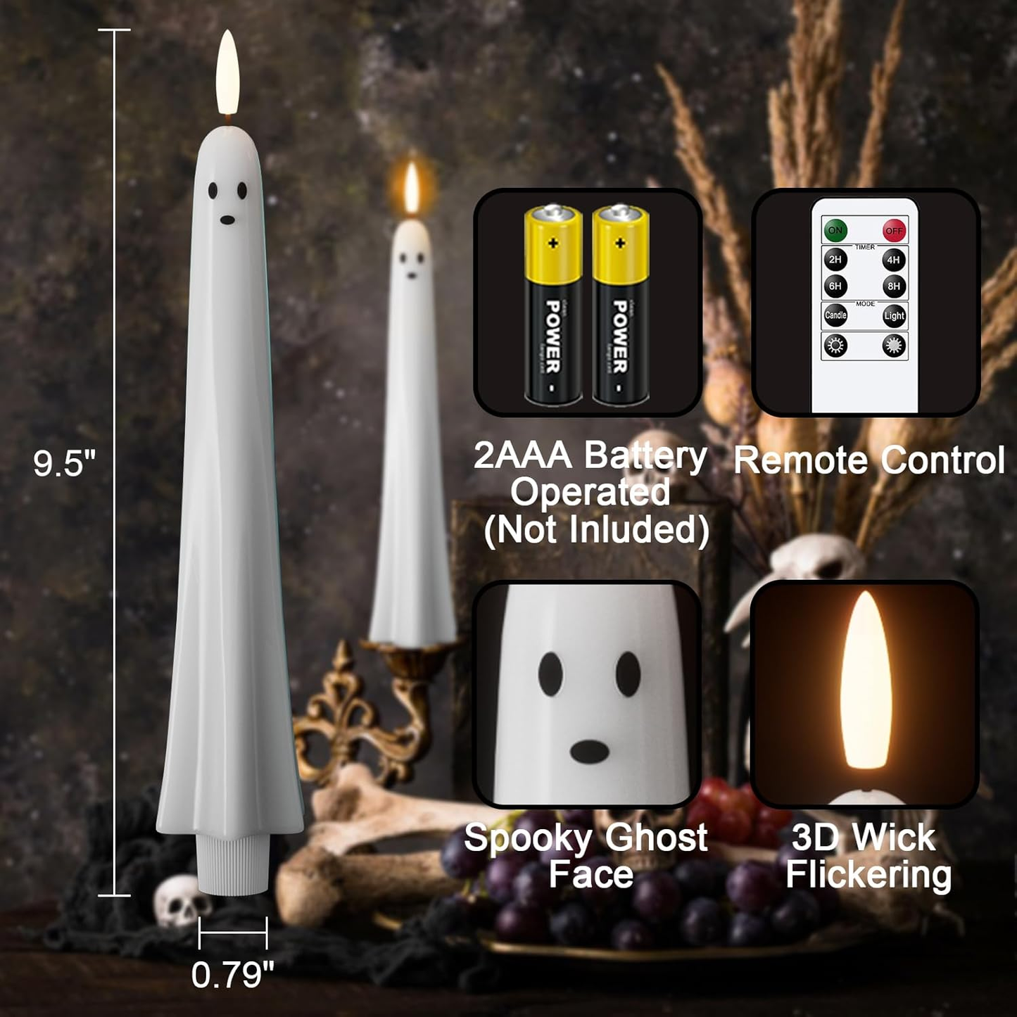 👻Halloween Sale 40% Off👻Halloween Flameless Candles