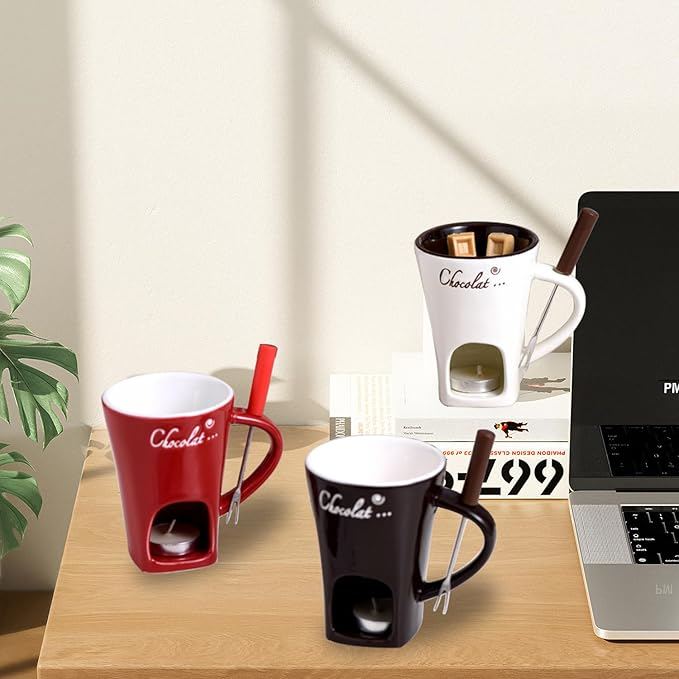✨Christmas sale 40% off✨Chocolate Fondue Mug with Fork